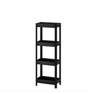 VESKEN Black Bathroom Storage Shelf Unit
